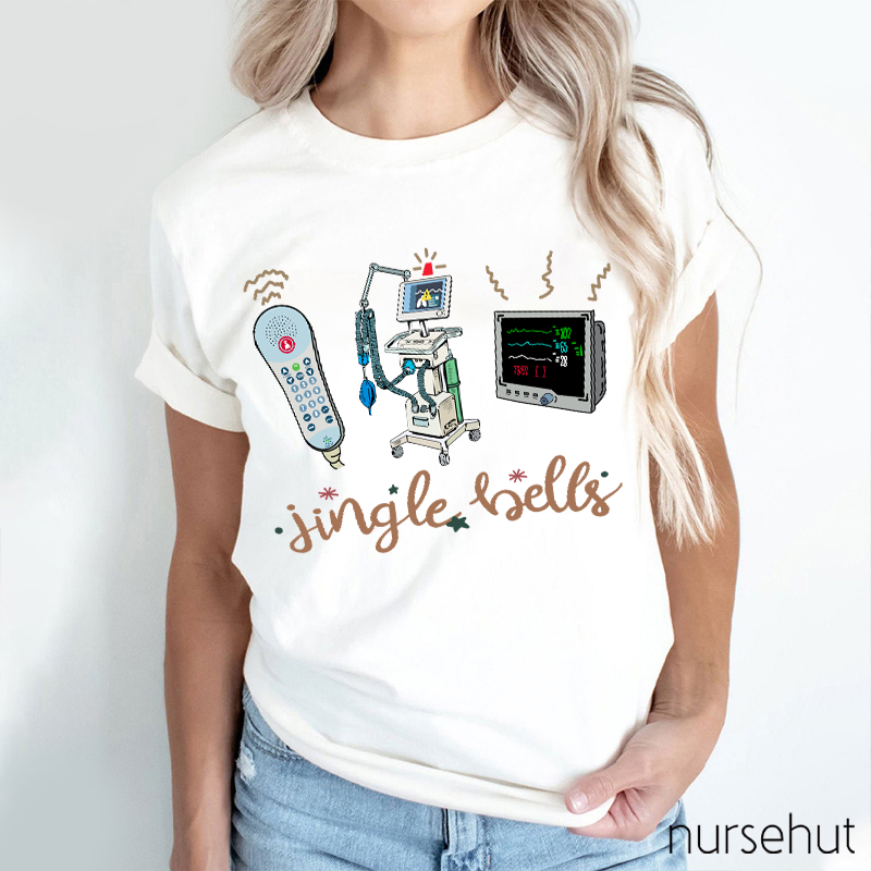 Jingle Bells Medical Devices Nurse T-Shirt