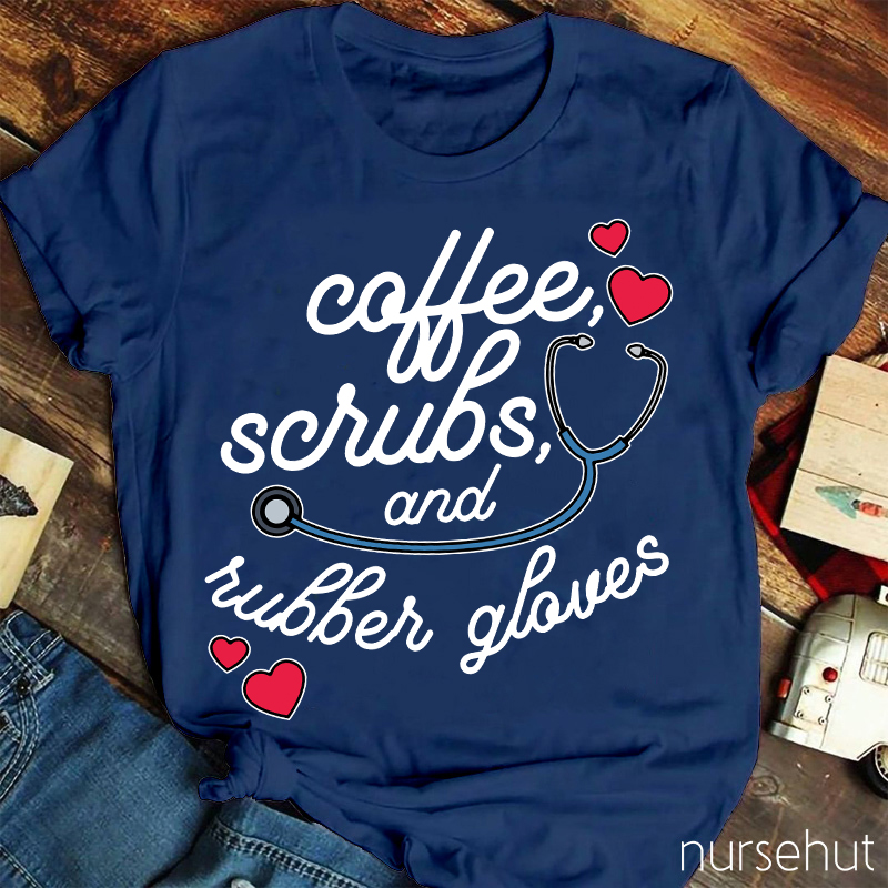 Coffee Scrube Nurse Life Nurse T-Shirt