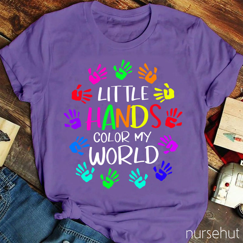 Little Hands Color My World Nurse T-Shirt