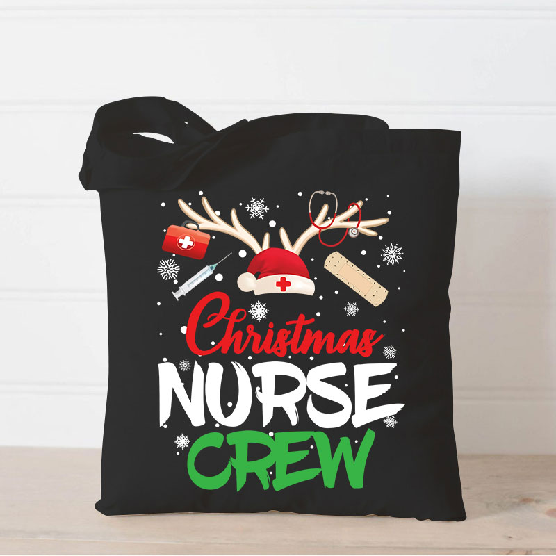 Christmas Nurse Crew Nurse Tote Bag