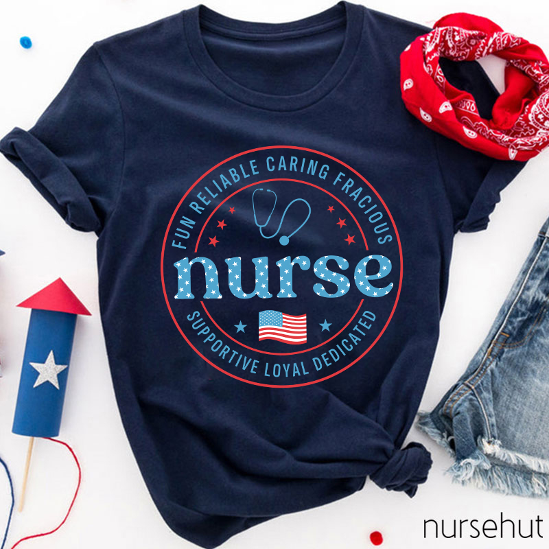 Supportive Loyal Dedicated Nurse T-Shirt