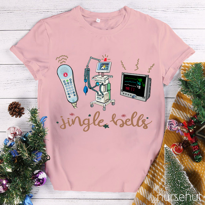 Jingle Bells Medical Devices Nurse T-Shirt