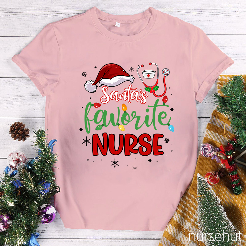 I Am Santa's Favorite Nurse T-Shirt