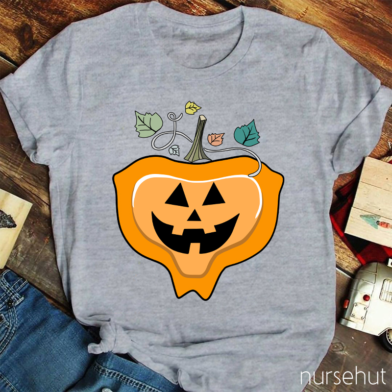 Cute Pumpkin Nurse T-Shirt