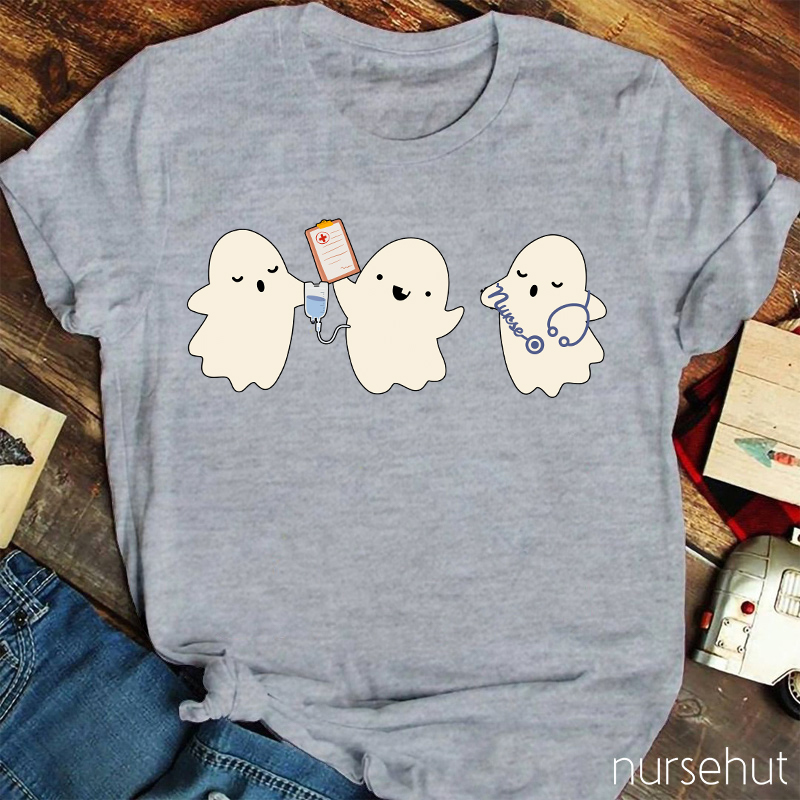 Cute Ghost Nurse T-Shirt