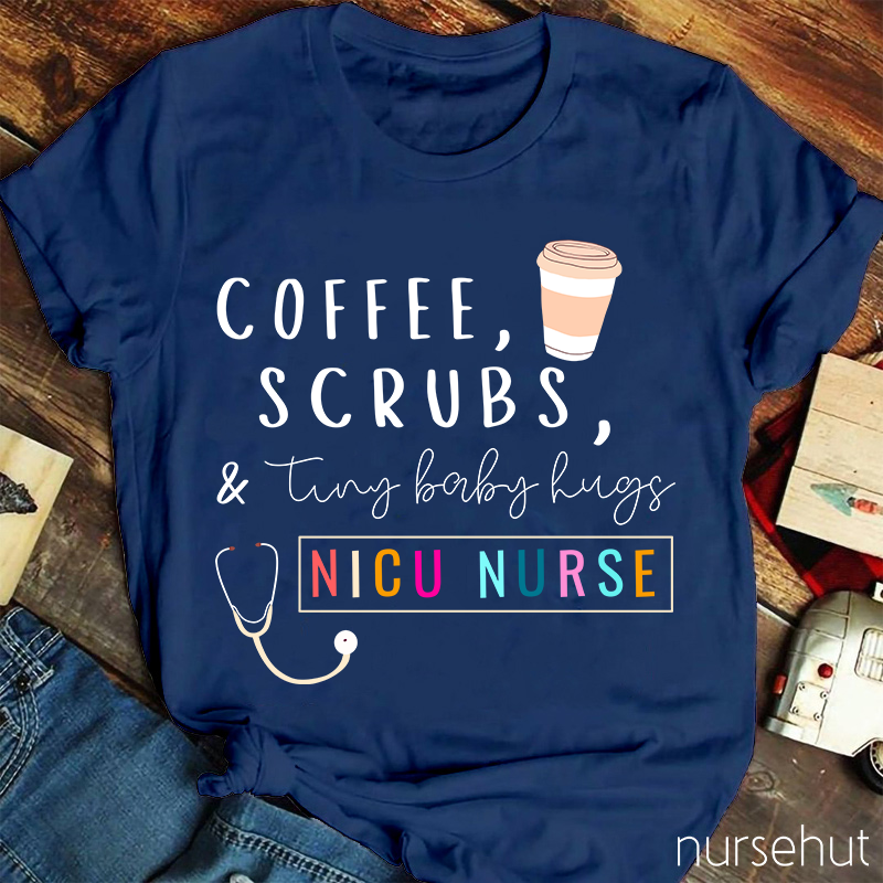 Coffee Scrubs Nurse T-Shirt