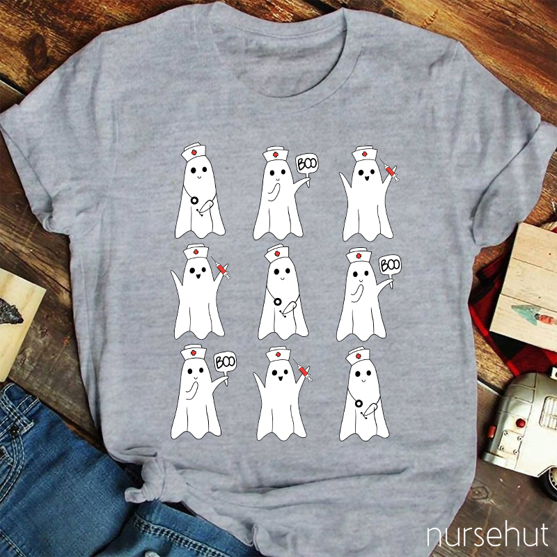 Nine Ghosts Nurse T-Shirt