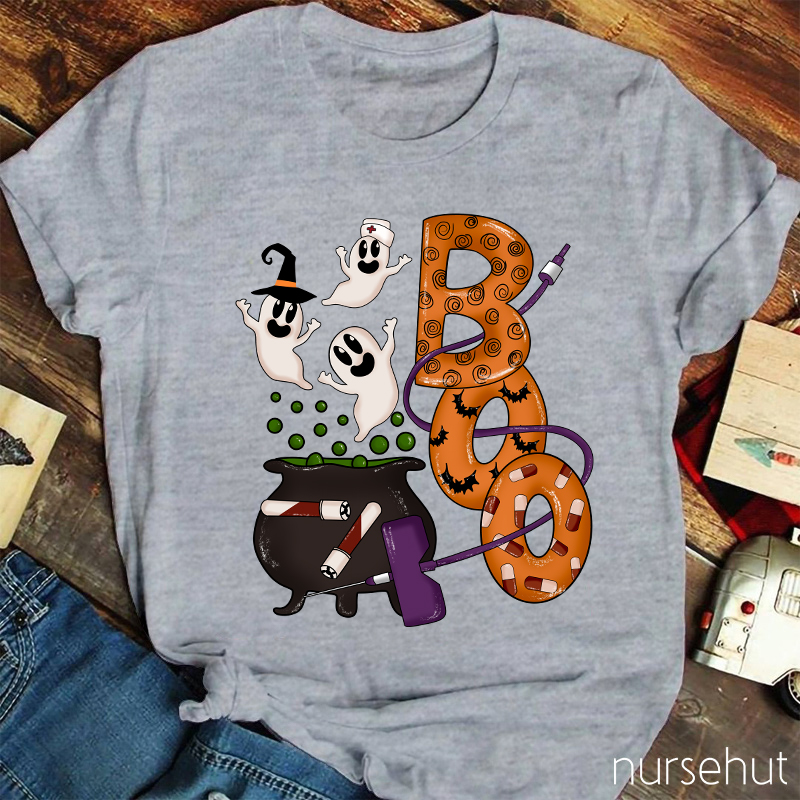 Halloween Boo Nurse T-Shirt