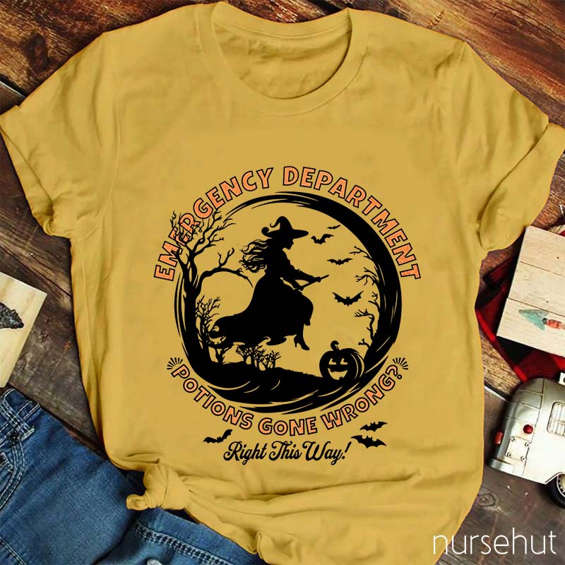 Emergency Department Potions Gone Wrong Nurse T-Shirt