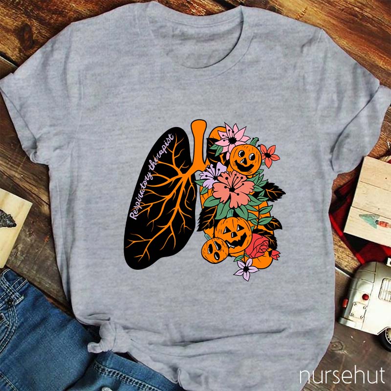 Halloween Respiratory Therapist Nurse T-Shirt