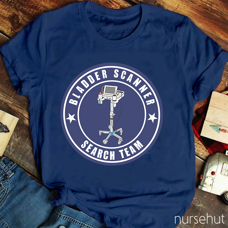 Bladder Scanner Search Team Nurse T-Shirt