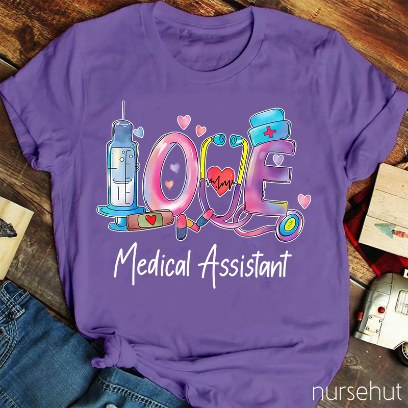 Pink Love Medical Assistant T-Shirt
