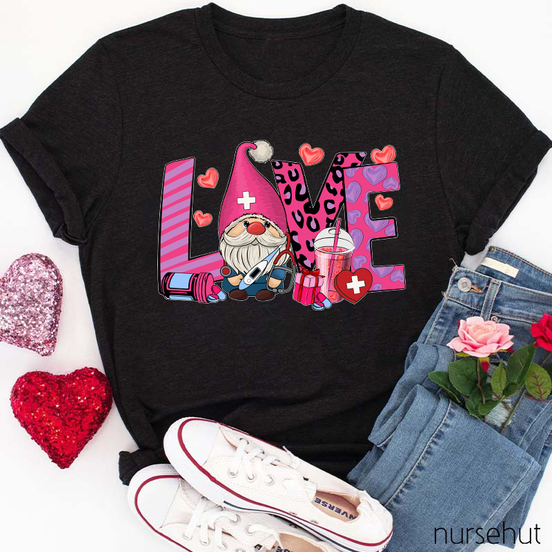 Love Gnome Nurse T-Shirt