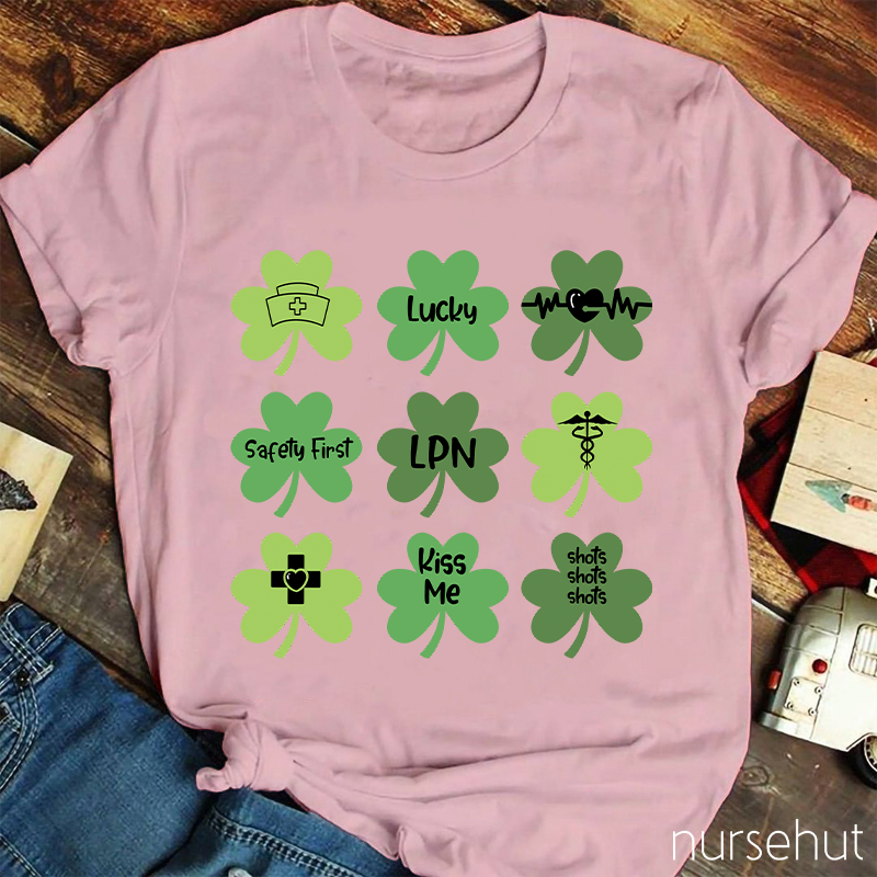 Personalized Safety First Be Lucky Nurse T-Shirt