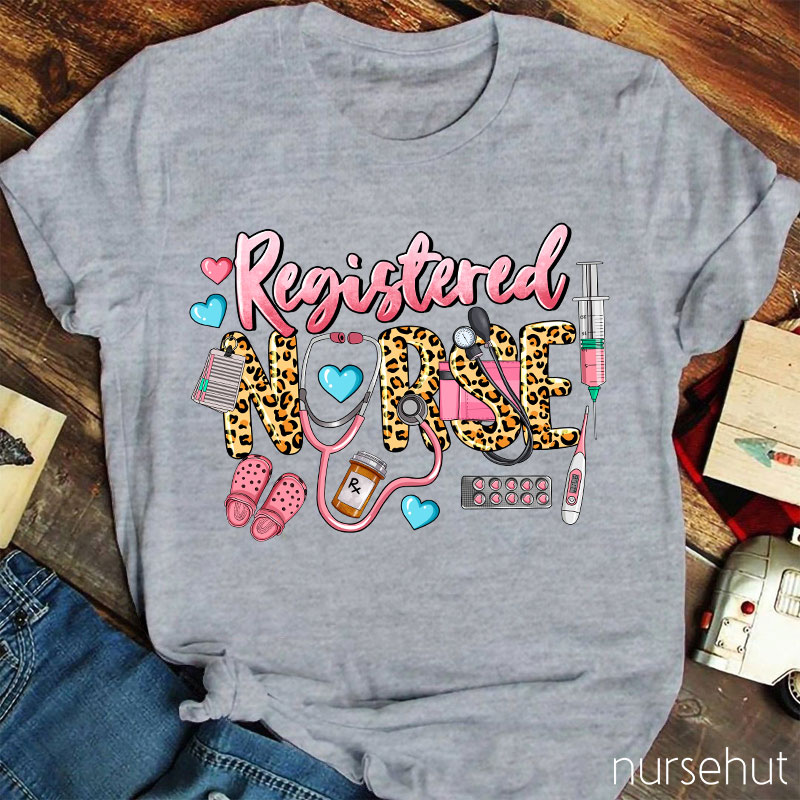 Registered Nurse I'd Like To Wear Pink All Day Nurse T-Shirt