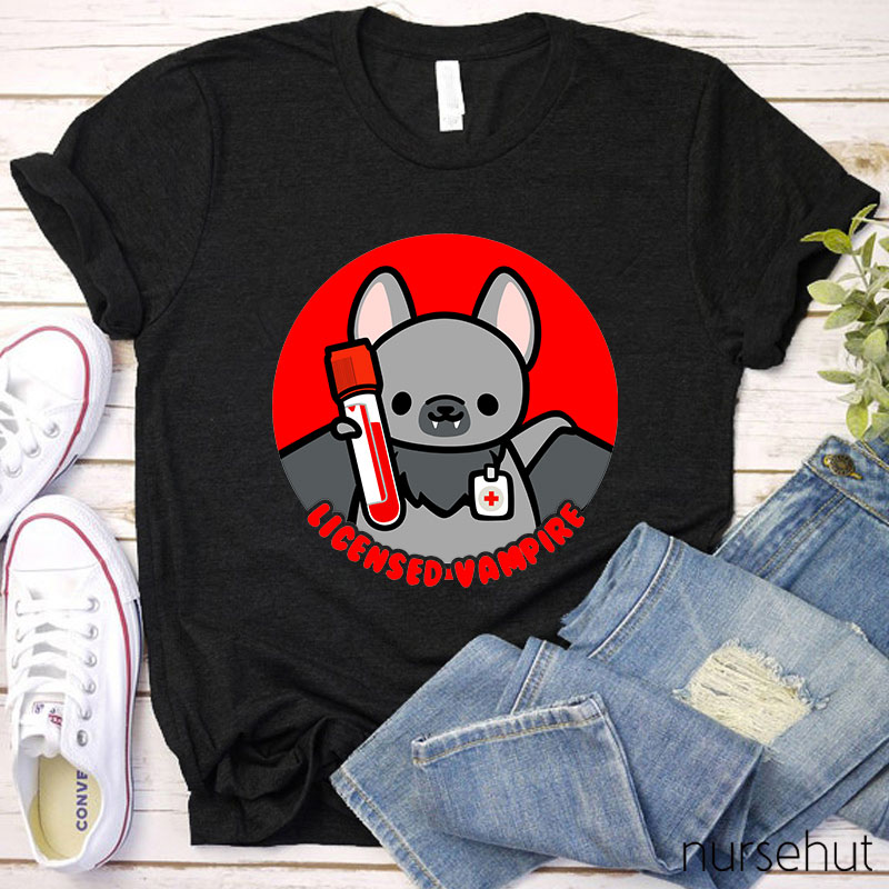 Licensed Vampire Nurse T-Shirt
