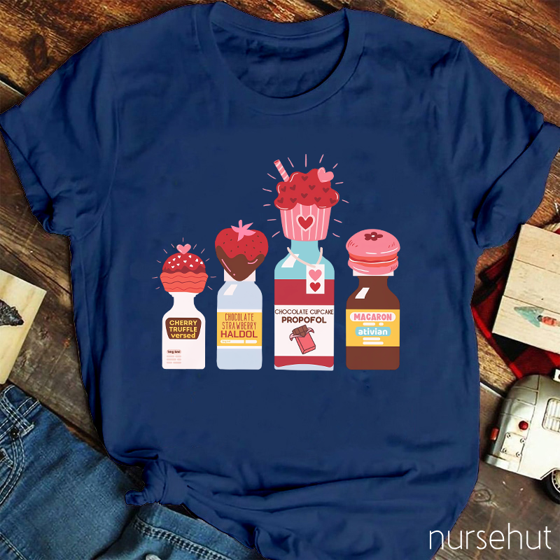 Chocolate Cupcake Propofol Nurse T-Shirt
