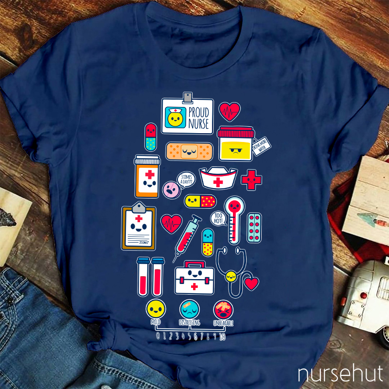 Medical Emotion Spectrum Nurse T-Shirt