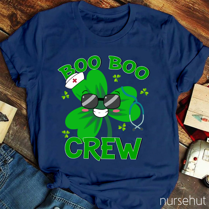 Boo Boo Crew Clover Nurse T-Shirt
