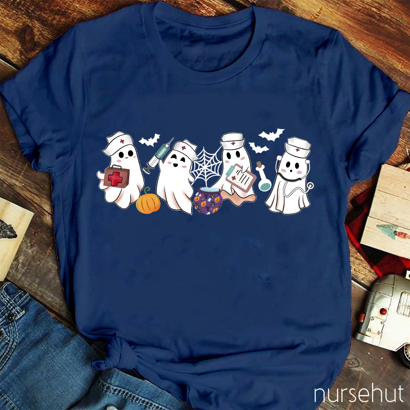 Cute Ghost Nurse T-Shirt