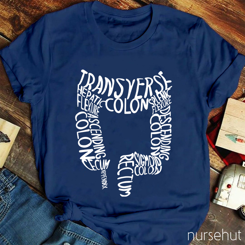Intestinal Tract Transverse Colon Nurse T-Shirt