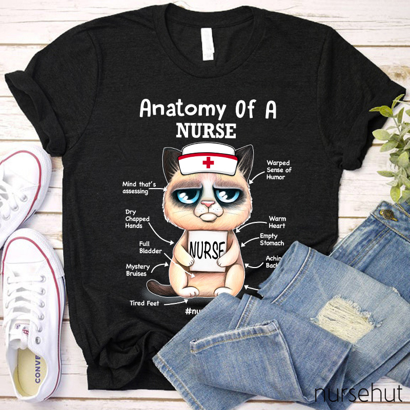 Cat Anatomy Of A Nurse T-Shirt