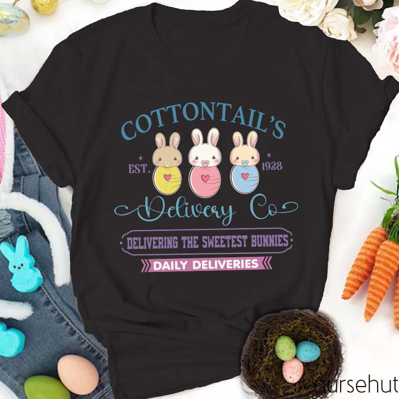 Cottontail's Delivery Co Nurse T-Shirt
