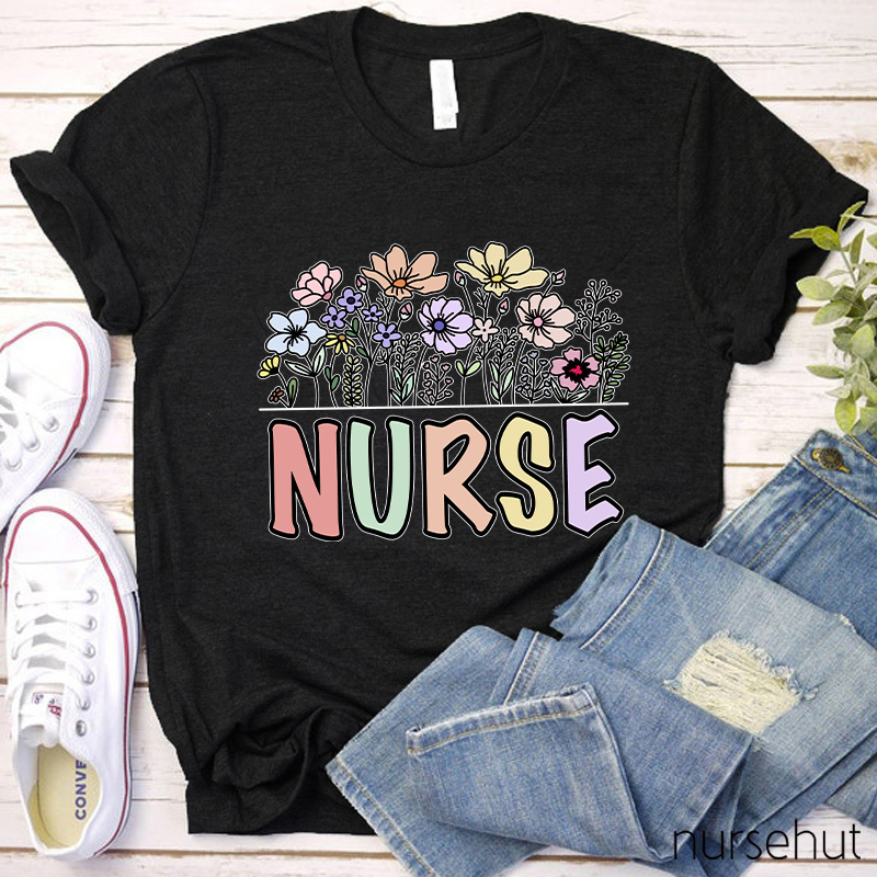 Nurse Flower T-Shirt