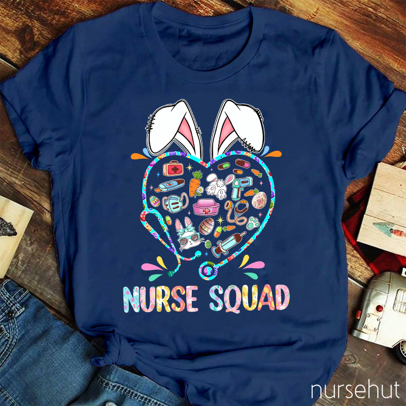 Bunny Nurse Squad Nurse T-Shirt