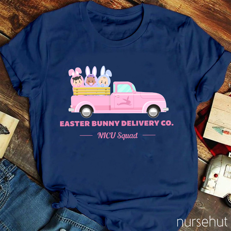 Easter Bunny Delivery Co Nurse T-Shirt