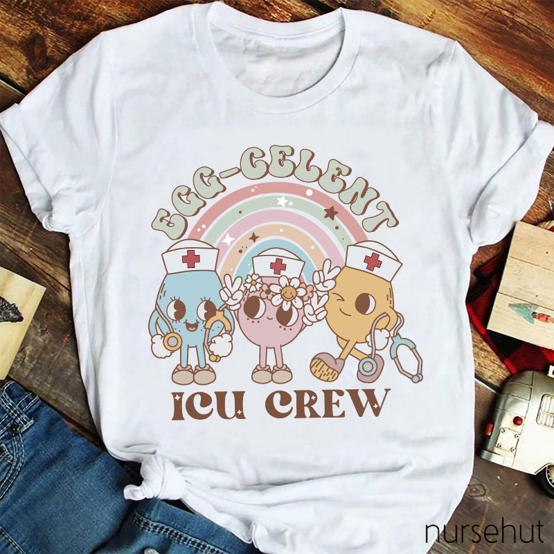 Personalized Egg-Cellent Nurse Crew Nurse T-Shirt