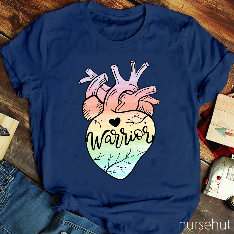 Anatomical Heart Warrior Nurse T-Shirt