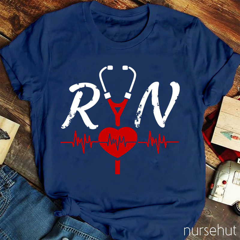 RN Nurse Stethoscope Nurse T-Shirt