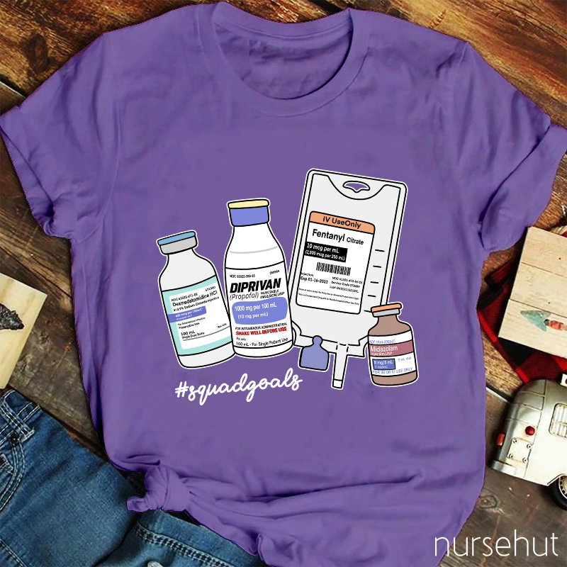 Squad Goals Calm Dowm Nurse T-Shirt