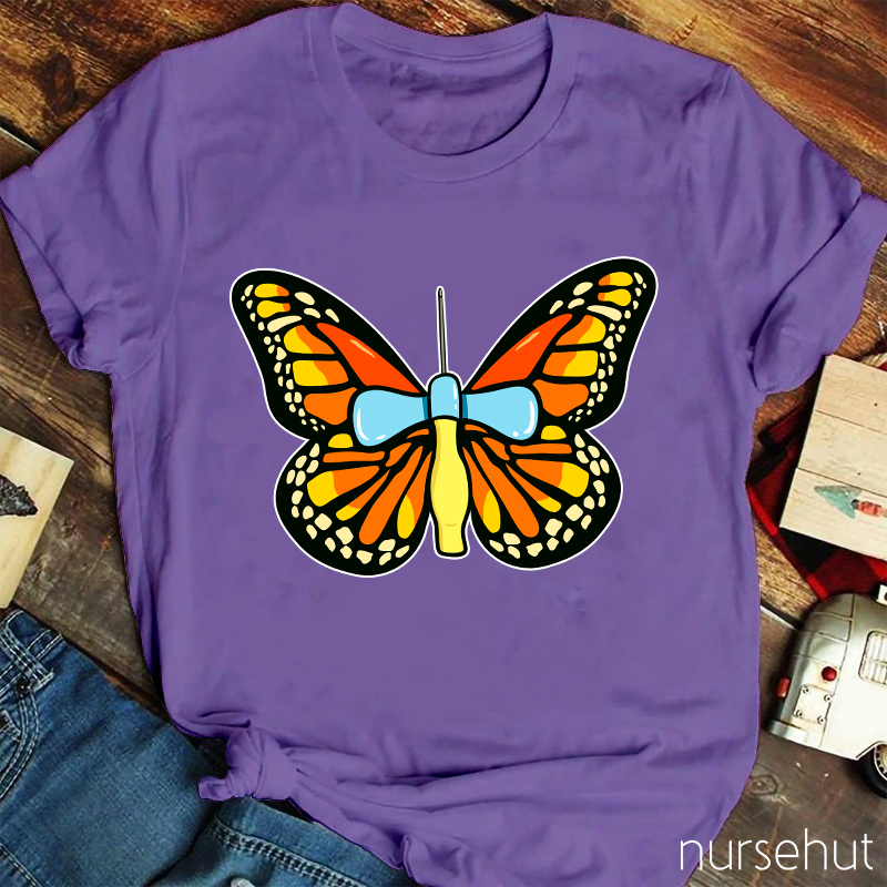 It's Just Like A Butterfly Nurse T-Shirt
