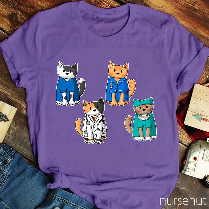 Doctor Cat Will Treat You Nurse T-Shirt