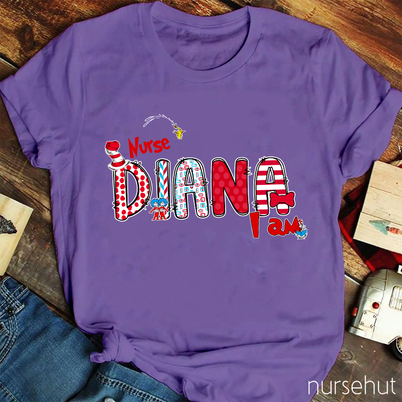 Personalized Hi Nurse T-Shirt