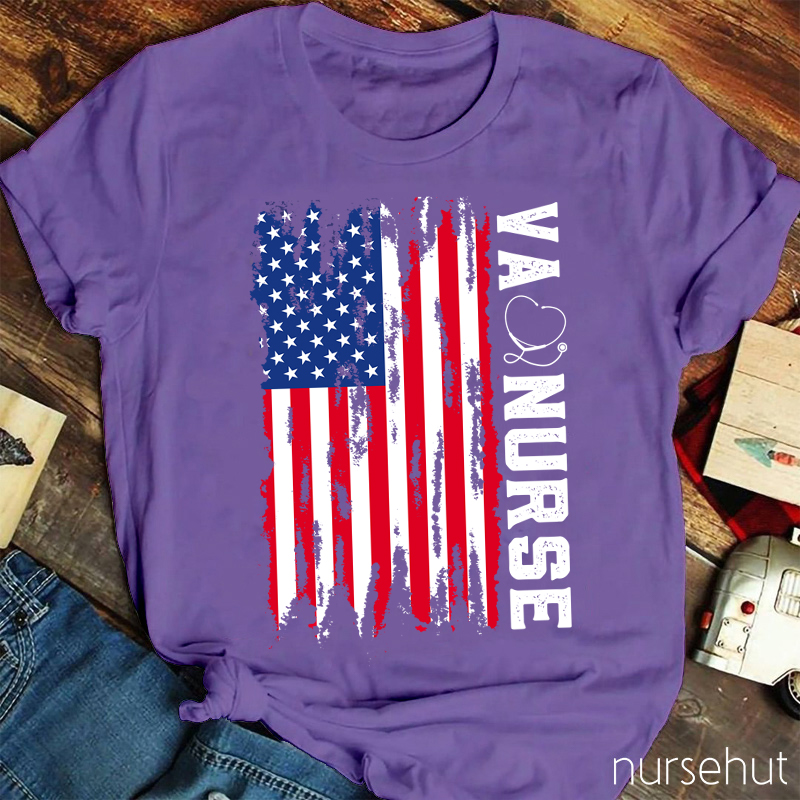Personalized Department Flag Nurse T-Shirt