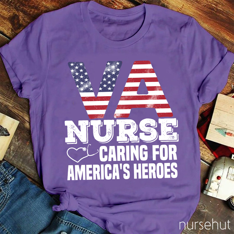 VA Flag Nurse T-Shirt