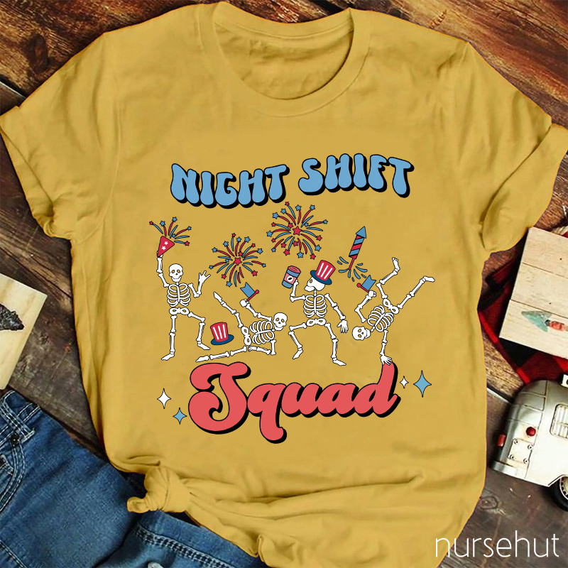 Night Shift Squad Nurse T-Shirt