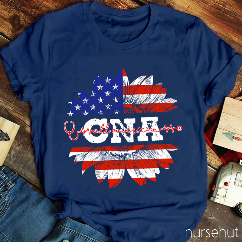 Personalized Department Sunward Flower Nurse T-Shirt