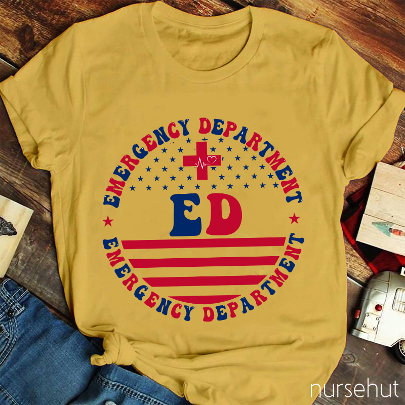 Flag ED Nurse T-Shirt