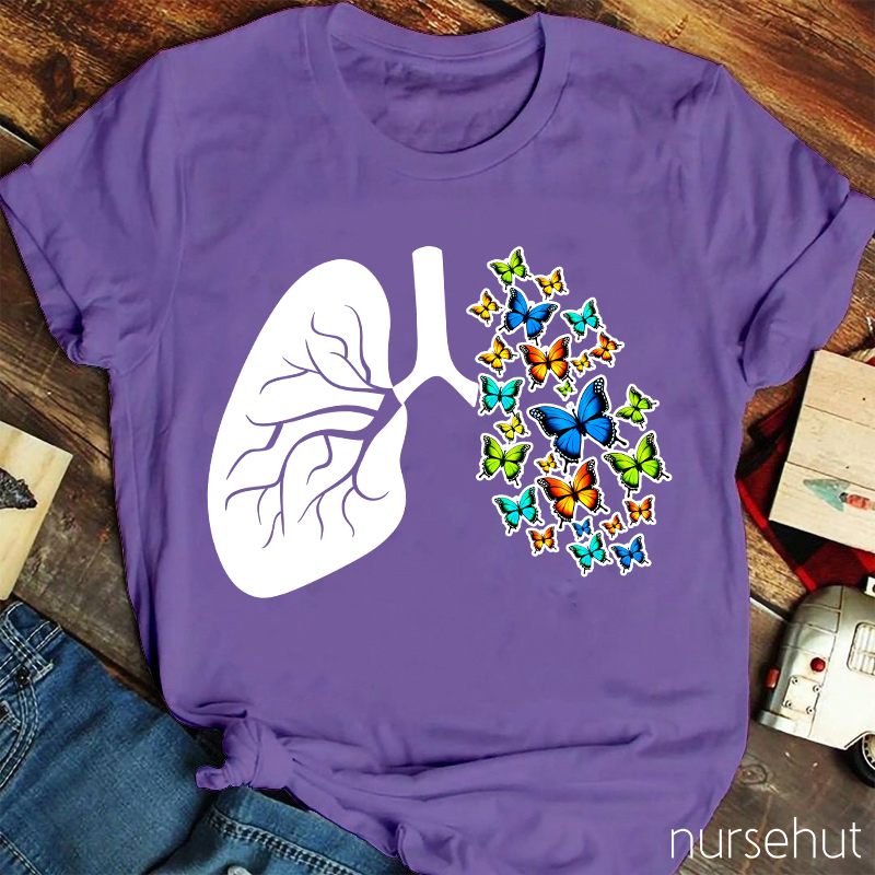 Caring For Lung Health Nurse T-Shirt