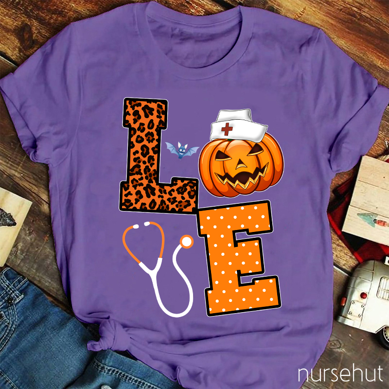 Love Pumpkin Nurse T-Shirt