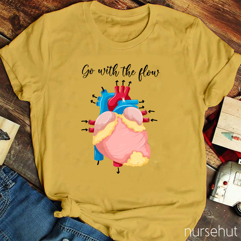 Go With The Flow Nurse T-Shirt