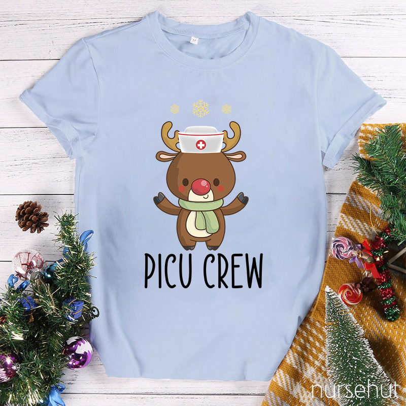 Personalized Christmas Crew Nurse T-Shirt