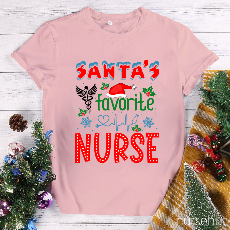 Santa's Favorite Nurse T-Shirt