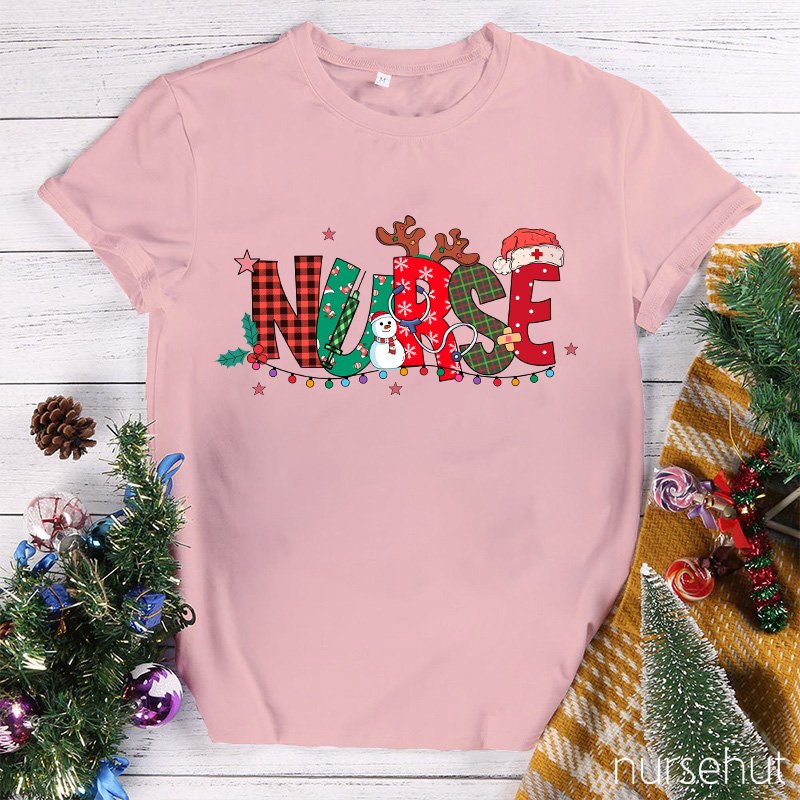 Jolly Nurse Plaid T-Shirt