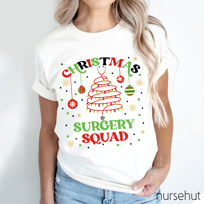 Christmas Surgery Squad Nurse T-Shirt