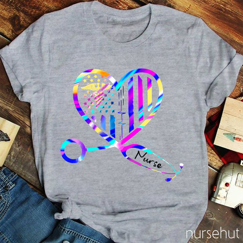 Nursing Is A Work Of Heart T-Shirt